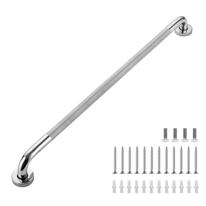 Grab Bars for Shower, 1 Pack 32-Inch Anti Slip Shower Handles for Elderly, Safety Shower Grab Bar, Stainless Steel Handicap Grab Bars for Bathroom (Polished Nickel 1" Diameter)