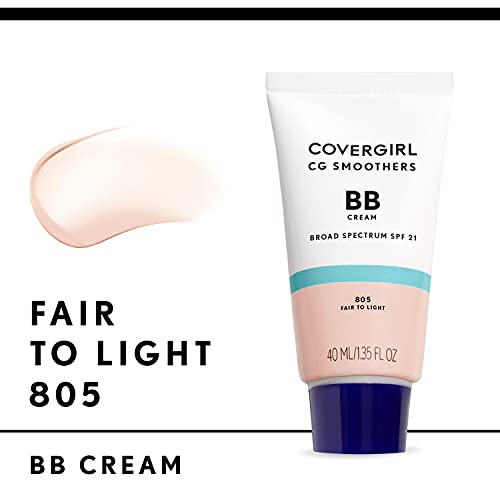 COVERGIRL Smoothers Lightweight BB Cream, Fair to Light 805, 1.35 oz (Packaging May Vary)