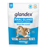 Glandex Anal Gland Soft Chew Treats with Pumpkin for Dogs Digestive Enzymes, Probiotics Fiber Supplement for Dogs Boot The Scoot (Peanut Butter Chews, 30ct)