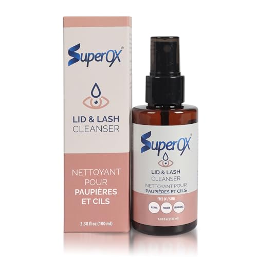 Superox Hypochlorous Acid Spray For Face - Natural Eyelid Cleanser - Safe for All Skin Types - Pure & Gentle Hypochlorous Acid Spray, 100 ml (3.38 oz)