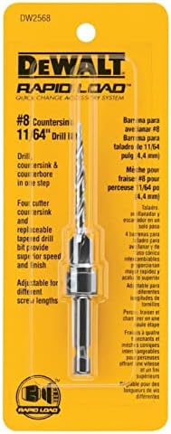 DeWalt DW2568#8 Four-Cutter Countersink with 11/64-Inch Tapered Drill Bit