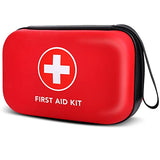 First-Aid-Kit-for-Car-Home-Travel-Camping, 263pcs Compact Waterproof Hard Case, Public Emergency All Purpose Survival Kits - Perfect for Businesses, Boat, Sports, Hiking, Vehicles (PUMIER)