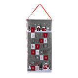 S-DEAL Gray Christmas Advent Calendar 2023 Countdown to Christmas Cloth Wall Hanging with 25 Pockets for Xmas Holiday Decorations 14x31 Inch