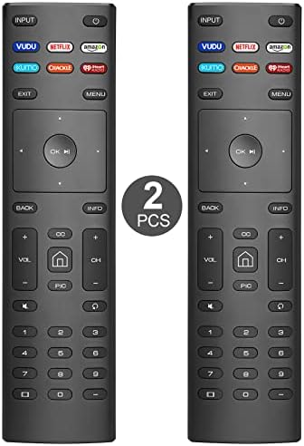 for VIZIO Smart TV Remote Replacement, Universal for VIZIO Remote Control XRT136【Pack of 2】