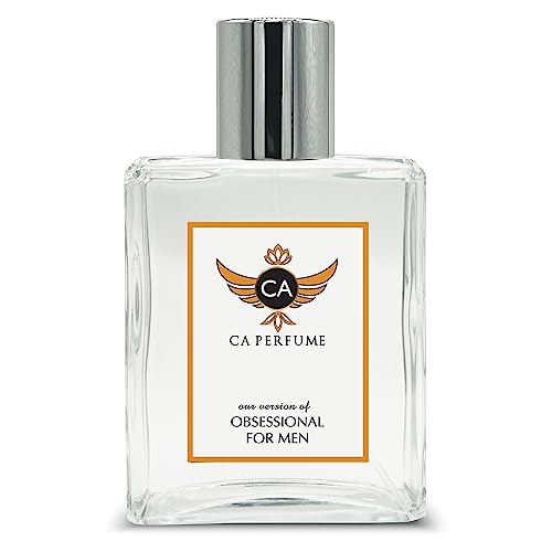 CA Perfume Impression of Klein Obsessional For Men For Men Replica Fragrance Dupes Eau de Parfum Spray Bottle 3.4 Fl Oz/100ml-X1