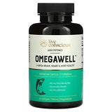 OmegaWell Fish Oil: Heart, Brain, and Joint Support | 800 mg EPA 600 mg DHA - Natural Lemon Flavor, Enteric-Coated, Sustainably Sourced - Easy to Swallow 30 Day Supply