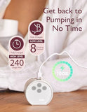 Momcozy Breast Pump Hands-Free S12 Pro, Wearable & Portable Pump with Soft DoubleFit Flange, 3 Modes | 9 Levels Double Electric Pump Wireless, Smart Display, 24mm, 2 Pack