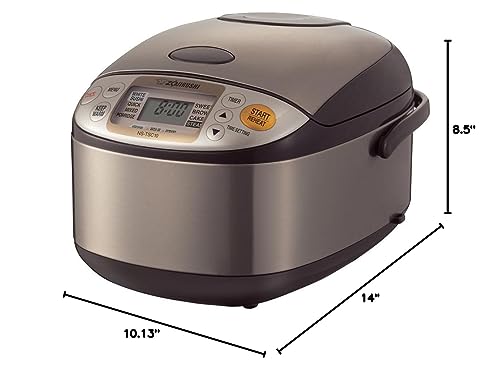 Zojirushi NS-TSC10 5-1/2-Cup (Uncooked) Micom Rice Cooker and Warmer, 1.0-Liter