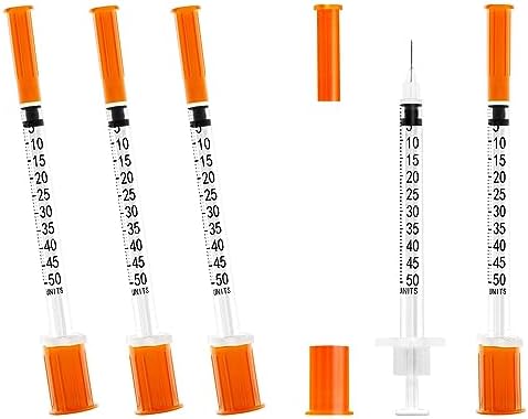 0.5ml/cc 30Ga 0.3inch Syringe with Needle, Sterile Individually Wrapped Package of 20