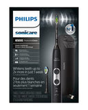 PHILIPS Sonicare ProtectiveClean 6500 Rechargeable Electric Power Toothbrush with Charging Travel Case and Extra Brush Head, Black, HX6462/08