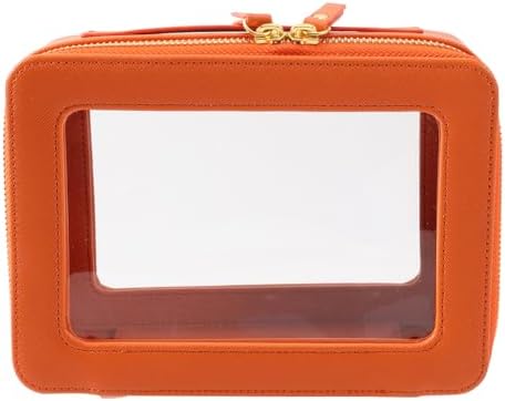 SANHECUN Toiletry bag waterproof cosmetic organizer with handle lagre opening for travelling