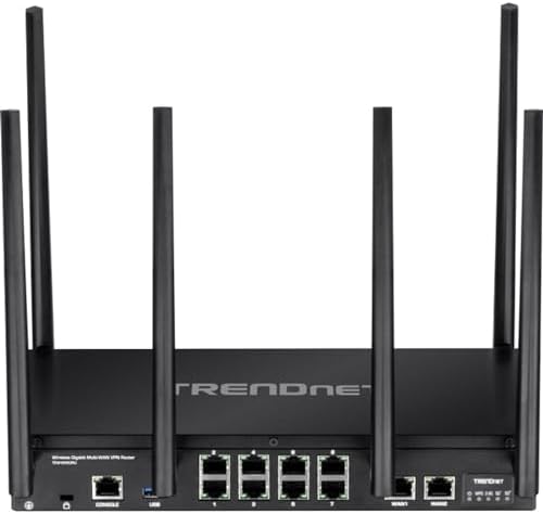 TRENDnet AC3000 Tri-Band Wireless Gigabit Dual-WAN VPN SMB Router, MU-MIMO, Wave 2,Internet Router, Whole Office-Home WiFi, Pre-Encrypted Wireless, QoS, TEW-829DRU (Pack of 1)