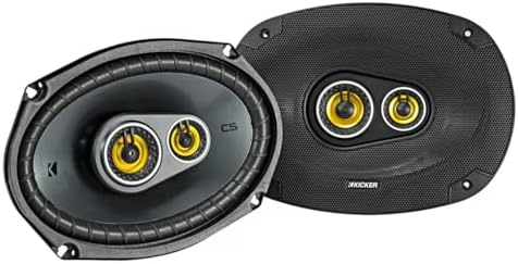 Kicker CS Series 150 Watt 6 x 9 Inch Car Audio Coaxial Speaker Pair, Black