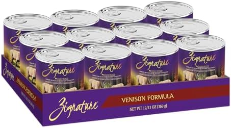 Zignature Venison Limited Ingredient Formula Wet Dog Food 13oz, case of 12