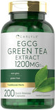Carlyle EGCG Green Tea Extract Supplement | 1200mg | 200 Capsules | Non-GMO and Gluten Free