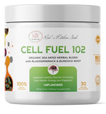 Red's Kitchen Sink Cell Fuel 102: Sea Moss Powder | Organic Sea Moss, Bladderwrack & Burdock Root Herbal Blend - Dr. Sebi Inspired, Organic, 100% Natural - (7oz)