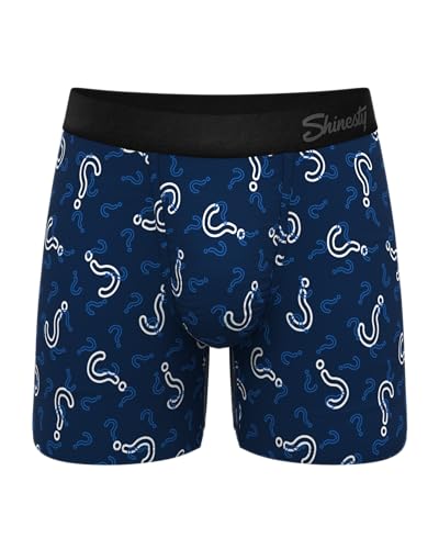 Shinesty Hammock Support Mens Underwear with Pouch | Boxer Briefs for Men Flyless | US Medium Mystery