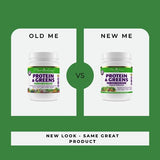 Paradise Herbs, ORAC Energy Proteins & Greens Powder, Antioxidant Power of 24 Servings of Fruits & Vegetables in 1 Scoop + 20g Protein, Unflavored Protein&Greens, 15