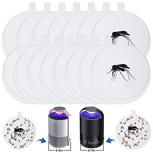 16 Pcs Indoor Mosquito Trap Refill Glue Boards for Mosquito Zapper, Fly Insect Trap Refills Glue Pads for Mosquitoes Lamp, Fit for 4.33" & 4.7" Mosquito Killer, Non-Toxic and Odorless