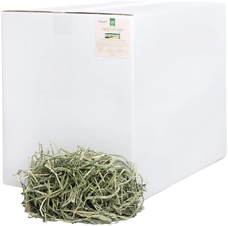 Small Pet Select 1st Cut Timothy Hay Pet Food for Rabbits, Guinea Pigs, and Other Small Animals, Easy to Store Box, 40 LB