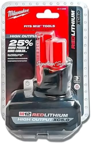 Milwaukee 48-11-2450 12V Lithium-Ion High Output 5Ah Battery Pack (G0803029)