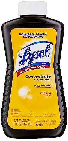 Lysol Concentrate All Purpose Cleaner Disinfectant, 12 Ounce (Pack of 5)
