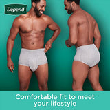 Depend Fresh Protection Adult Incontinence Underwear for Men, Disposable, Maximum, Extra-Extra-Large, Grey, 44 Count (2 Packs of 22), Packaging May Vary