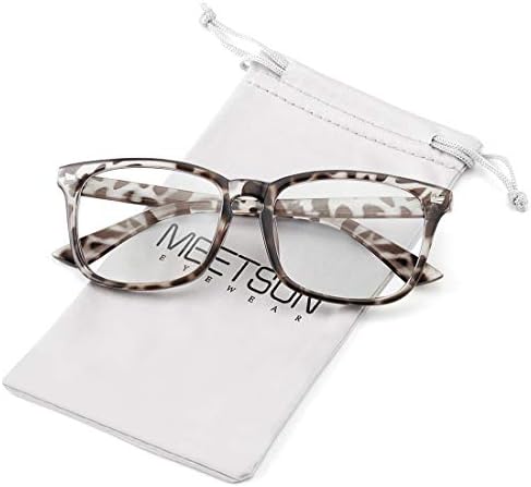 MEETSUN Blue Light Blocking Glasses, Anti Eye Strain Headache (Sleep Better),Computer Reading Glasses UV400 Lens