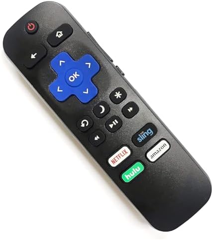 RCA ROKU TV Remote w/Volume Control & TV Power Button for All RCA Roku Built-in TV. NO Pairing!