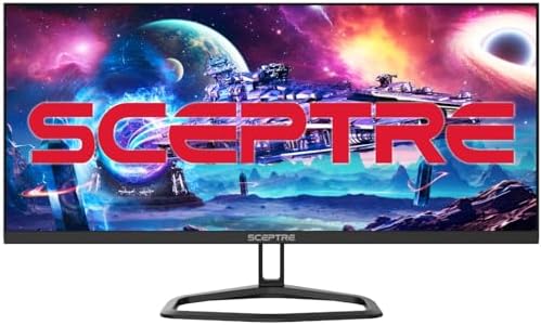 Sceptre 30-inch IPS Monitor 21:9 DisplayPort x2 up to 210Hz 1ms Ultra Wide/Slim Build-in Speakers, Machine Black 2024 (E305B-FU200T)