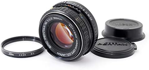 Pentax SMC 50mm F1.7 Manual Focus MF Lens for Pentax K Mount SLR DSLR Cameras (Renewed)