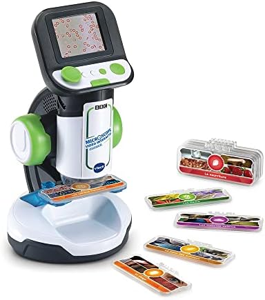 VTech - Genius XL Interactive Video Microscope with Digital Colour Screen, BBC Photos and Videos, Educational Science Toy, Gift for Children from 7 Years