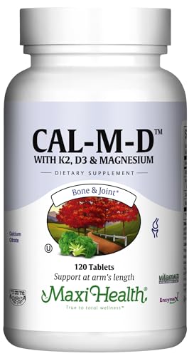 Calcium with Vitamin D3, K2 and Magnesium - Overall Health Supplement for Strong Bones and Teeth, Muscle Function, Immune Support - Vitamin D Vitamin K Enhanced Absorption for Women & Men, 120 Tablets