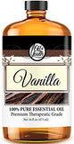 Oil of Youth - Vanilla Essential Oil (16oz Bulk) Pure Therapeutic Grade Essential Oil for Aromatherapy, Diffuser, Sleep, Skin Therapy