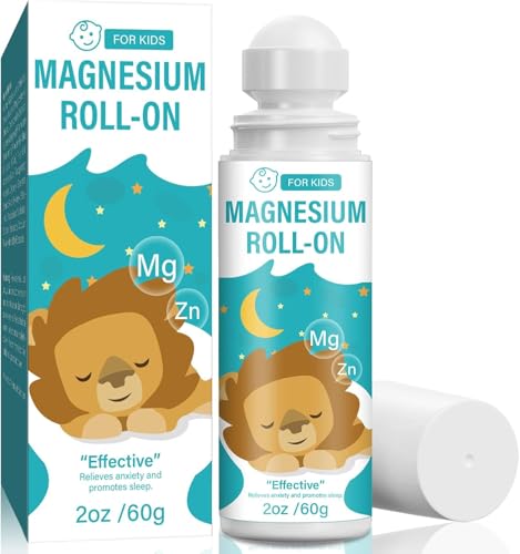 Magnesium Lotion for Kids, Roll on Magnesium Lotion for Sleep, Natural Kids Magnesium Lotion for Improving Children Bedtime & Supporting Relaxed Mood, 60 ml