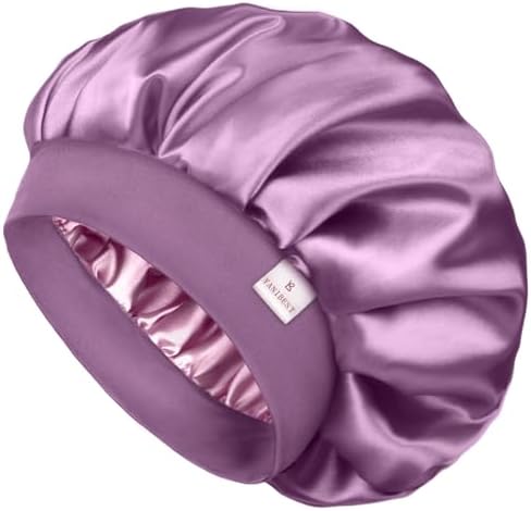 YANIBEST Bonnet for Men Hair Bonnet for Sleeping Double Layer Satin Bonnets for Black Women Curly Hair Braids