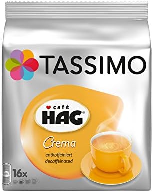 Tassimo Café HAG Crema Decaffeinated, 16 T-Discs