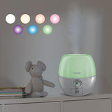 Vicks 3-in-1 SleepyTime Humidifier, No. 1 Brand Recommended by Pediatricians*. Cool Mist Humidifier with Night-Light, and Essential Oil Diffuser for Baby and Kids rooms. Visible Cool Mist, White.