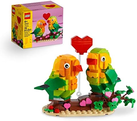 LEGO Valentine Lovebirds Building Toy Set - Fun and Engaging Build for Kids, Girls & Boys, Ages 8+ - Decoration and Gift - 40522