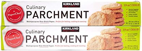 Kirkland Signature, Parchment Paper 2-pack Great For: Baking, Lining, Boiling, Sushi Rolling, Oven Cooking, Food Preparation