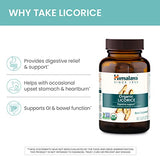Himalaya Organic Licorice Root Herbal Supplement, Non-DGL, Occasional Heartburn and Indigestion Relief, Upset Stomach Relief, Digestive Support, Non-GMO, USDA Organic, Vegan, 60 Plant-Based Caplets