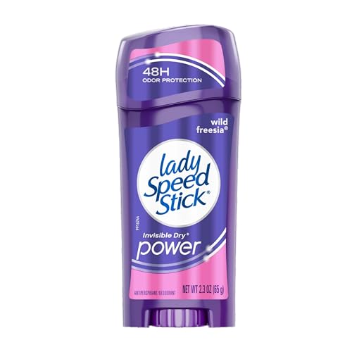 Lady Speed Stick Invisible Dry Power Antiperspirant/Deodorant, Wild Freesia, 2.3 Ounce (Pack of 6)