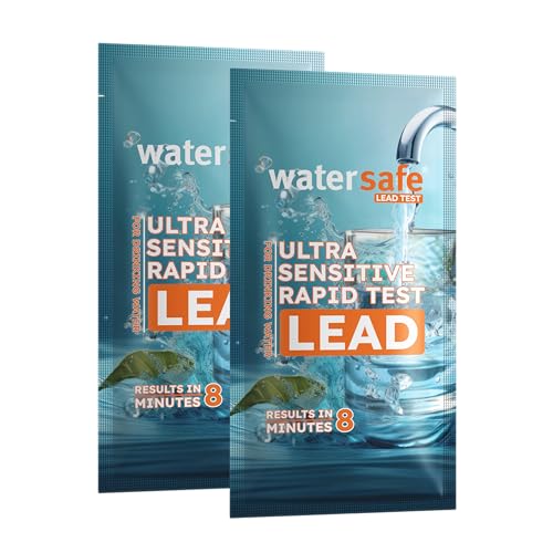 USA-Made – Watersafe® Lead in Drinking Water Test Kit – EPA-Compliant & Lab-Verified 8-Minute Detection Below 5 PPB – Easy & Accurate DIY Home Testing for Tap & Well Water - 2-Pack