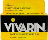 Vivarin Alertness Aid Tablets 40 Count 200mg Tablets (4 Pack)