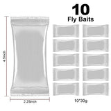 10 Pack Fly Bait, Fly Trap Bait for Outdoor, Fly Bait Refill, Fly Catcher Bait Trap Refill for Reusable Ranch Fly Trap, Fly Traps Outdoor, Stable Fly Trap, 300g Total