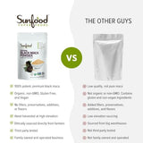 Sunfood Superfoods Black Maca Root Powder | 4 oz Bag | Peruvian Maca for Men & Women. 100% Pure: No Additives, Fillers or Preservatives.