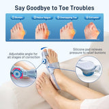 Tech Love Bunion Corrector for Women Men Big Toe, Adjustable Knob Bunion Brace Splint, Bunion Relief Orthopedic Toe Straightener, with Anti-slip Heel Strap with Toe Seperator