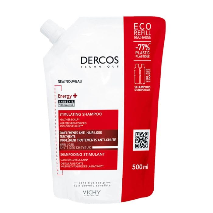 Vichy Dercos Energy+ Stimulating Shampoo Refill 500 ml