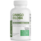 Bronson Ginkgo Biloba Extra Supports Brain Function & Memory Support, 120 Vegetarian Capsules