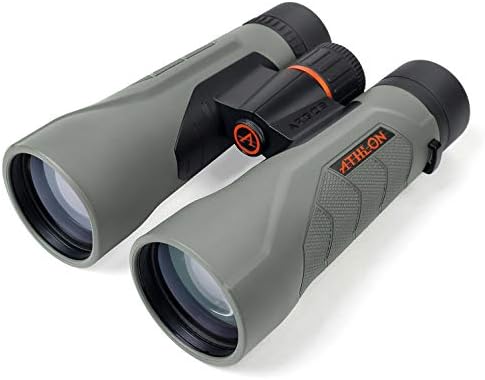Athlon Optics 12x50 Argos G2 HD Gray Binoculars with Eye Relief for Adults and Kids, High-Powered Binoculars for Hunting, Birdwatching, and More